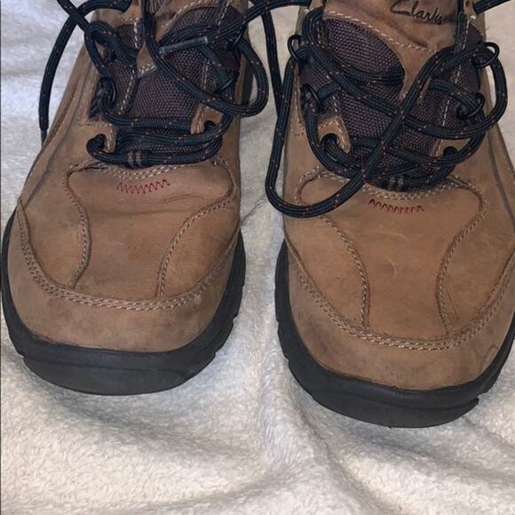 Clark's Brown Leather Outdoor Sneakers | Sz 10W - Picture 3 of 8